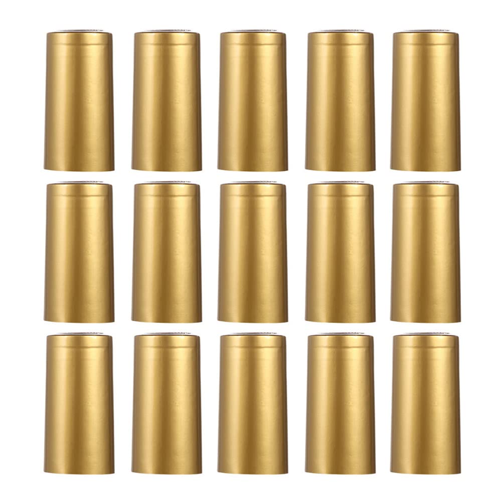 Gadpiparty PVC Heat Shrink Capsules: 50pcs Wine Shrink Wrap Bottle Sleeves Shrink Top Cover Wine Bottle Capsules Shrink Caps Wine Brewing Caps for Wine Bottle Cellars