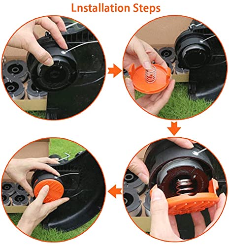 Bobine Filo Decespugliatore Per Black & Decker - Nylon 1,65 Mm, Compatibili Con Modelli STC1820, GL280, Ecc. - Foto 2