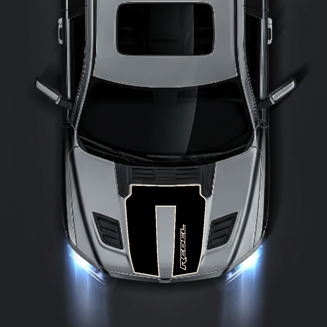Hood Panel Decal/Sticker - Rebel Style Graphic Kit - For Ram 1500 Rebel 2019-2025 - Premium Vinyl