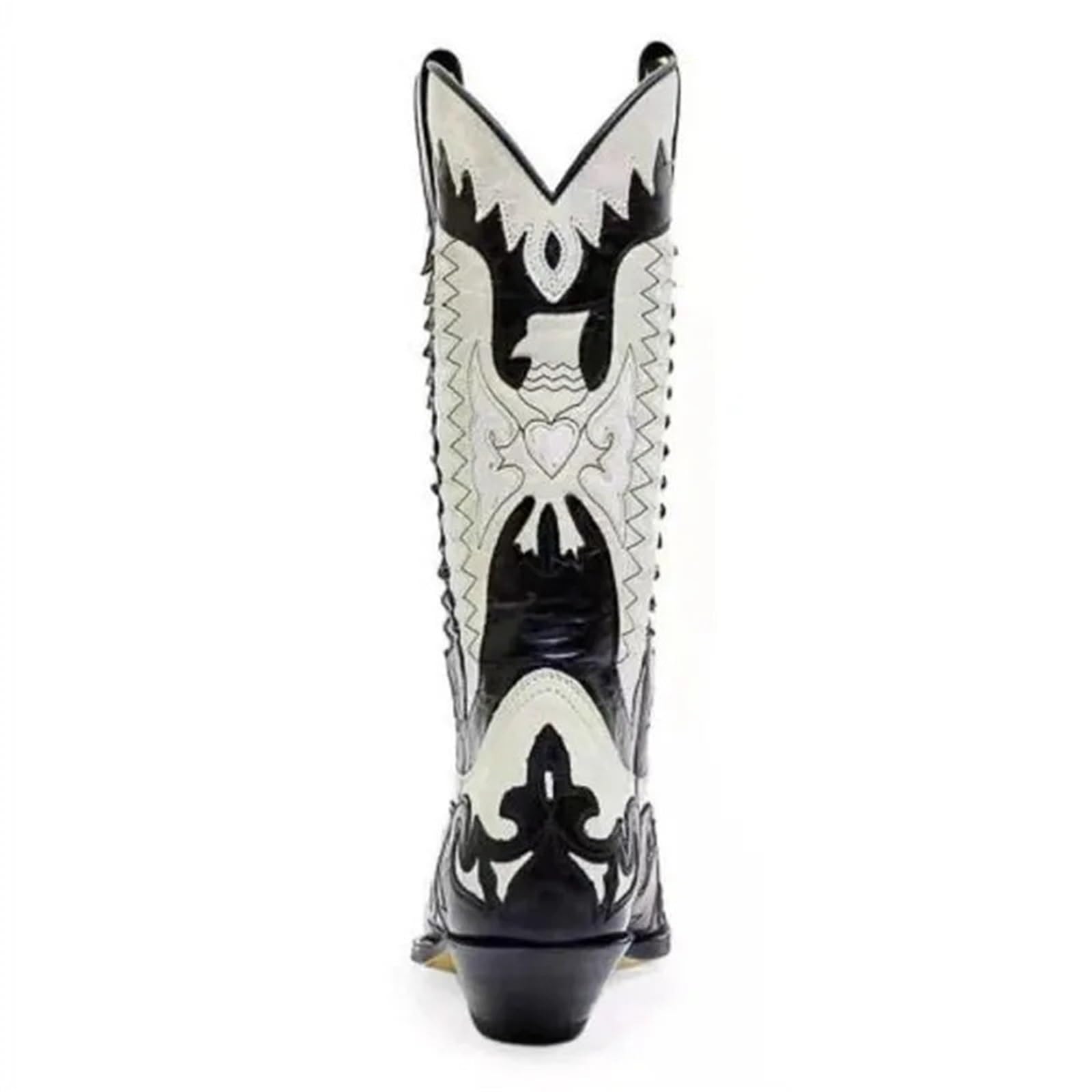 Herren-Stiefel mit mittlerem Absatz, Motorrad-Stil, lässig, Übergrößen: 38-44, 45, 46, 47 und 48.