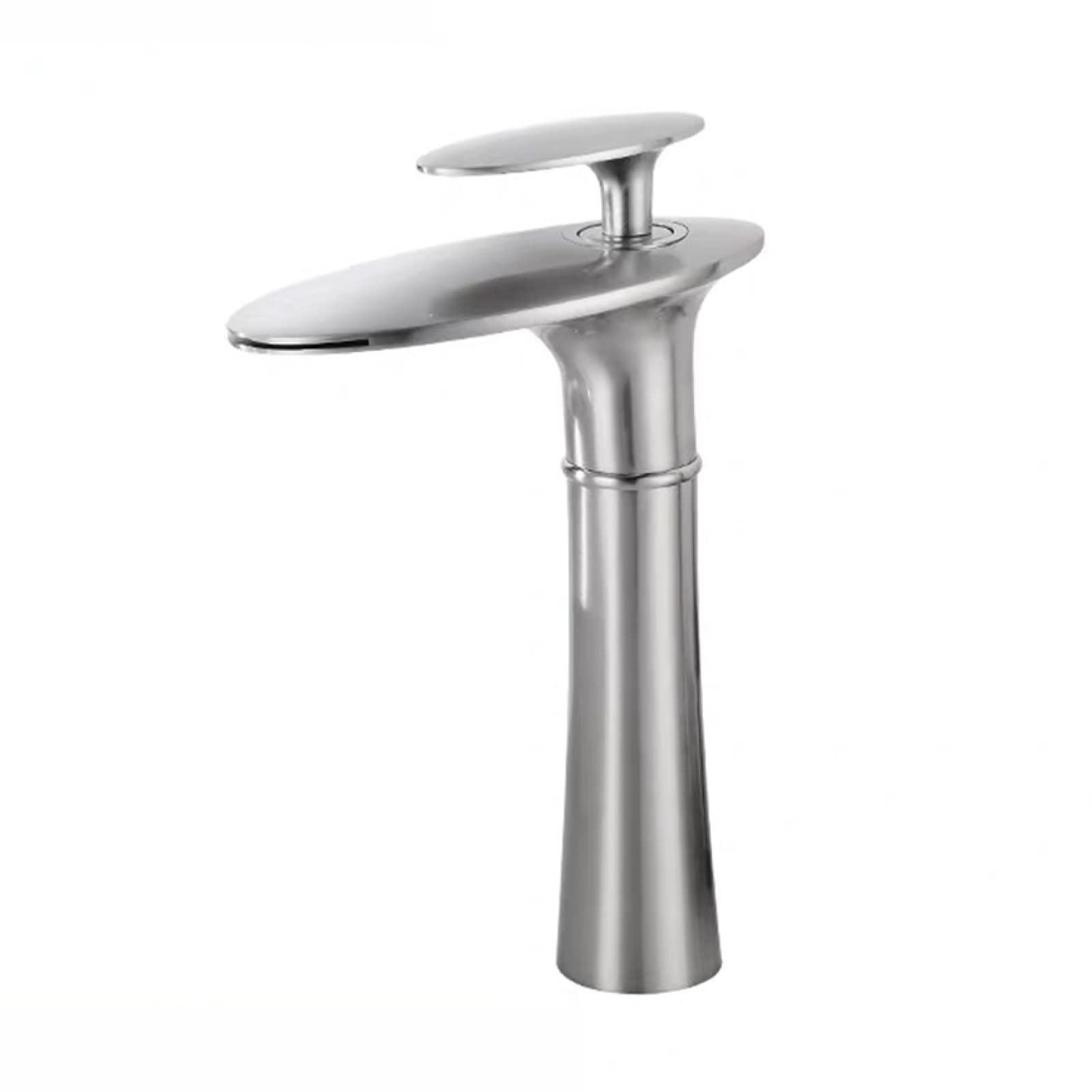 Robinet cascade de salle de bain anti-éclaboussures noir brossé