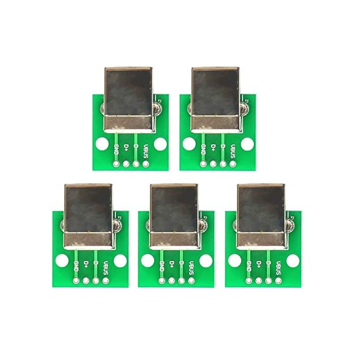 Buy 5 Pack USB Type B Female Socket Breakout Board to DIP Electronic