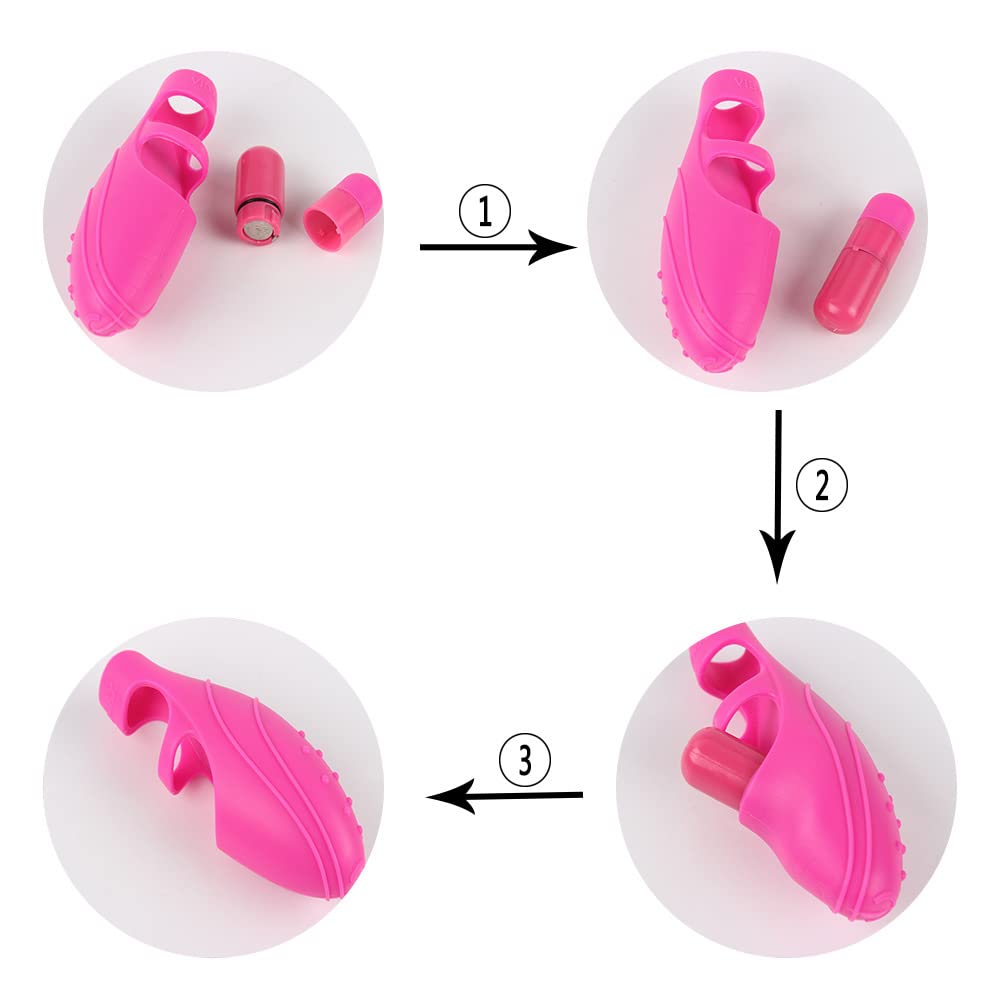 Mini Finger Víbrãtōr Guanti in silicone Giocattoli impermeabili