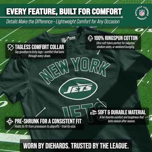 Image of NFL Gameday Cotton Blend T-Shirt for Men and Women - Licensed
