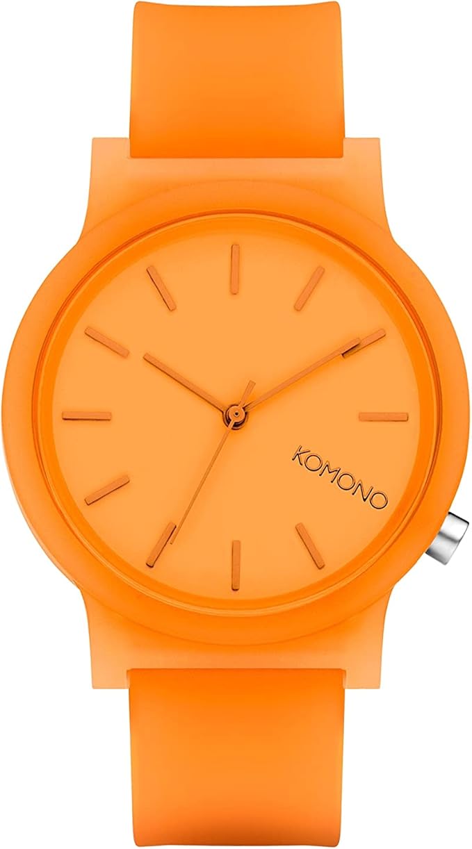Amazon Komono コモノ 時計 メンズ ユニセックス Mono モノ ネオンオレンジ Kom W4301 正規代理店 腕時計 ファッション 通販