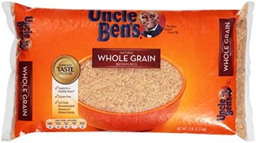Uncle Ben's Natural Whole Grain Brown Rice (2 Packs of 5 lbs)