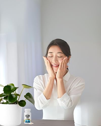 Miniatura 9 de MetpharmUSA Cápsulas de péptidos de colágeno, 1000 mg, 60 cápsulas, uñas y soporte para las articulaciones, 30 porciones