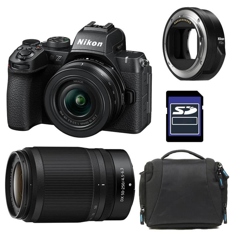 Kit Photo Personnalisé crée à l'aide de NIKON Z50 II + Z 16-50 + Z 50-250 + Sac + Car