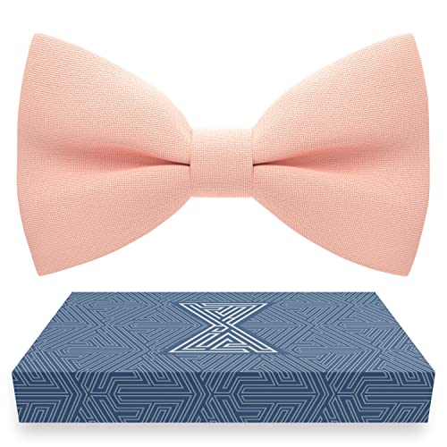 Image of Bow Tie House Mens Bowties Pre-tied Shape Clip on Bowtie Solid Men Formal Wear for kids, baby boys, toddler any age bow ties