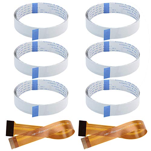 Youmile 6�� �t���L�V�u�����{���P�[�u��FFC�P�[�u��15�s��1.0mm�s�b�`15cm / 5.9�C���`�i���Y�x���[�p�C�J�����p�j2���{���P�[�u���t��15�s������22�s��15cm /5.9�C���`�i���Y�x���[�p�C�[���p�j