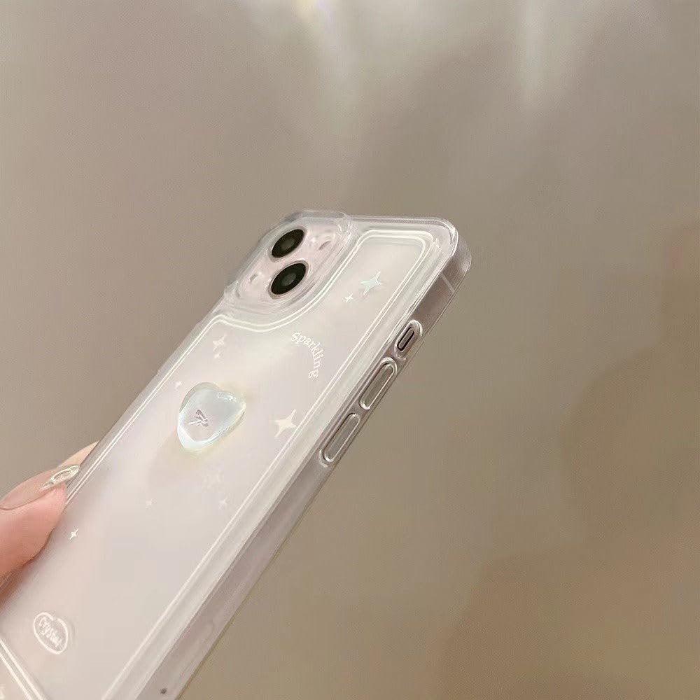 Amazon.co.jp: 3D ラブ ハート クリア ソフト ケース iphone 14 Pro