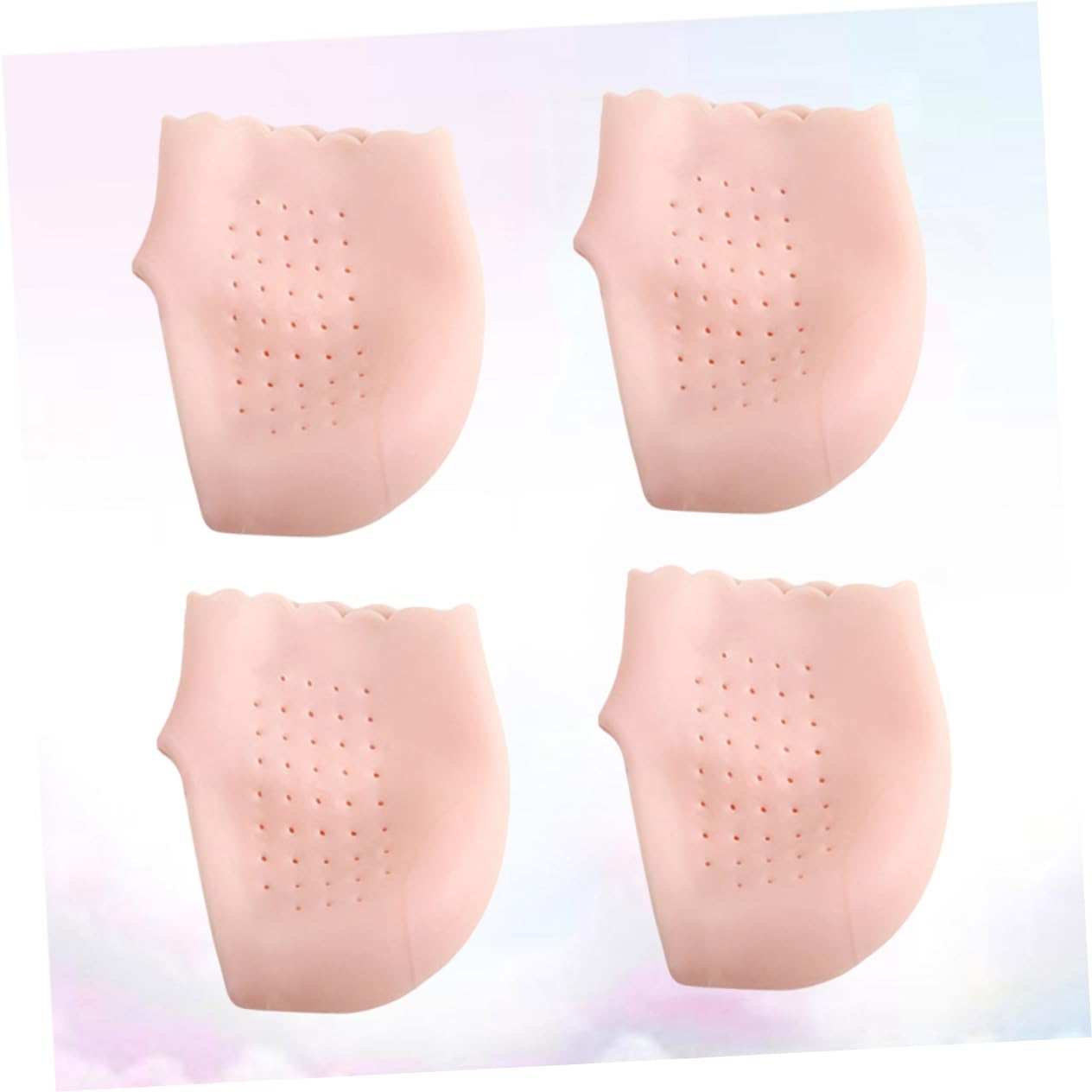 FOMIYES 2 Pairs Women Thin Heel Socks Gel Heel Protectors for Foot Care Padded Sleeve Socks Moisture Locking for Cracked Skin