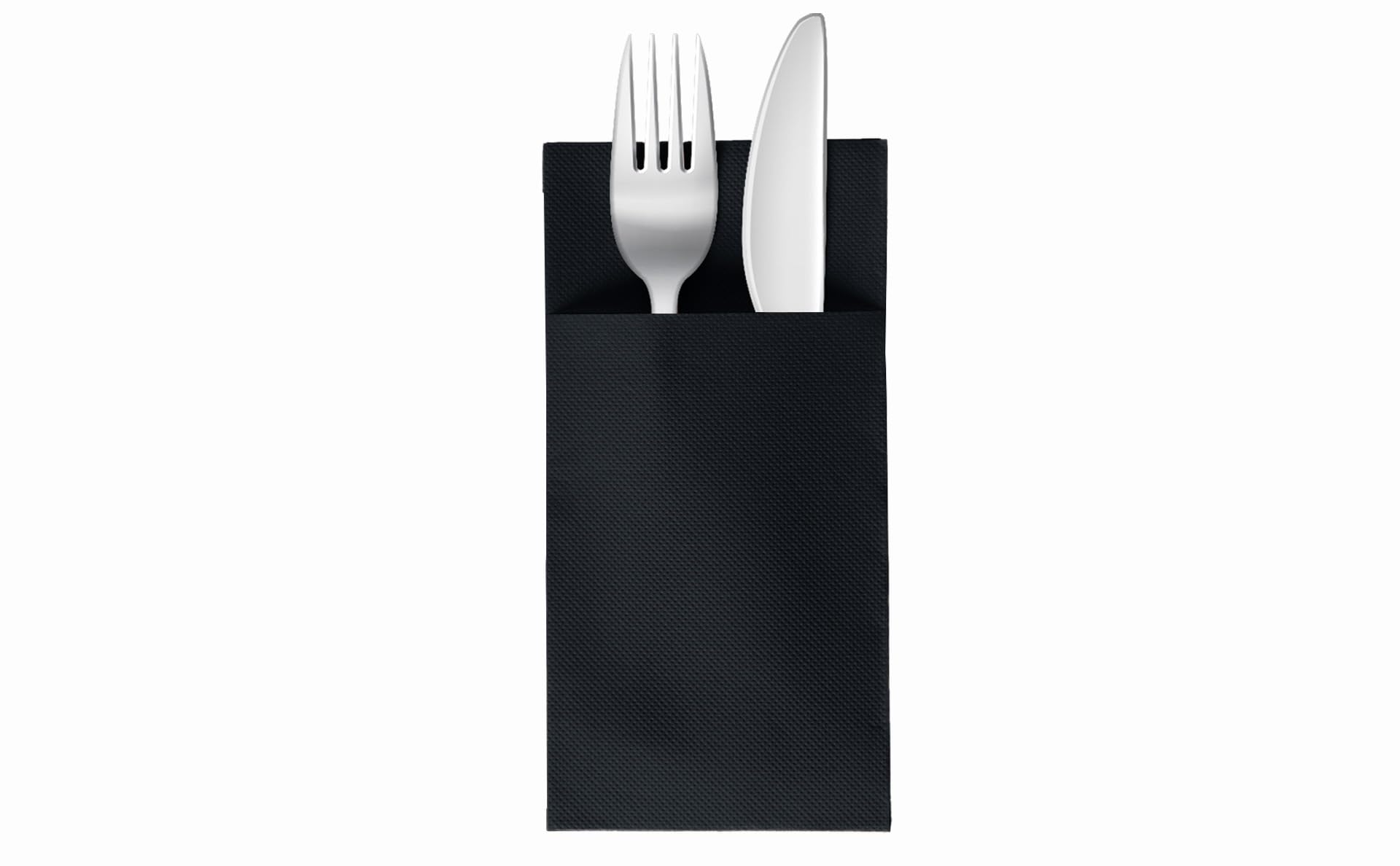 VelaHub Soft Point 50 Cutlery Napkins, High-Quality Disposable Napkins, 39 x 38 cm, White