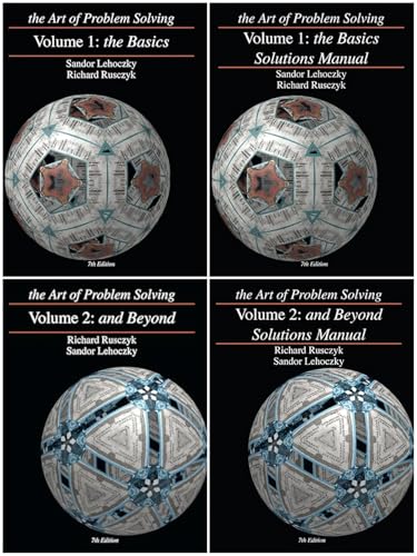 Art of Problem Solving Series Volume 1: The Basics & Volume 2: and Beyond 4-Book Bundle Set -...