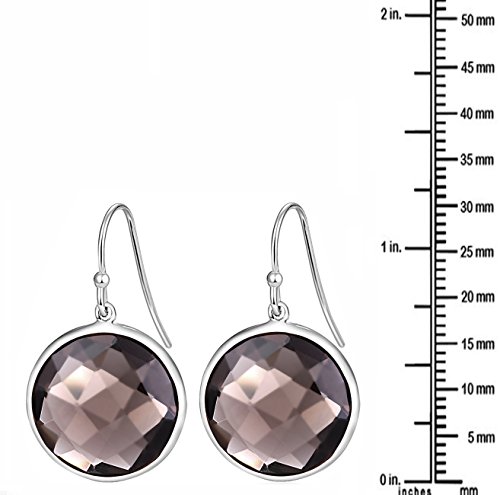 Dorella Women's Sterling Silver Gemstones Earrings #TOP2