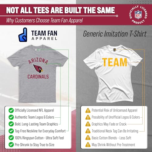 Image of NFL Gameday Cotton Blend T-Shirt for Men and Women - Licensed