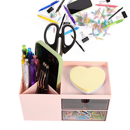 Xdrelec Pen Holder, Office Desk Organizer, And Accessories，Multi-Functional Pencil Cup， Pencil Holder For Desk ，Pen Organizer，Desktop Stationary Organizer，Office Organization And Storage (Pink) #TOP5