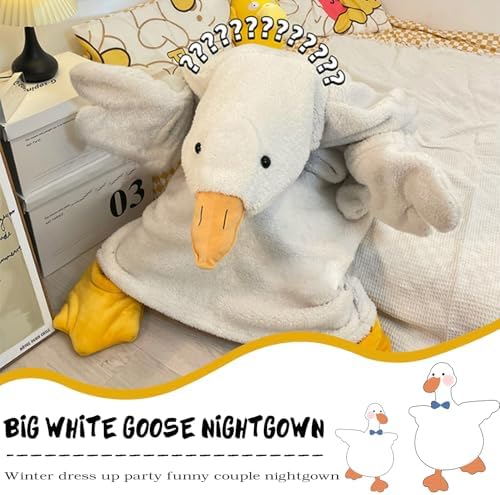 Pyjama Couverture à Capuche – Forme D’oies – Doux Et Chaud – Idéal Maison, Cosplay, Halloween – Taille Adulte