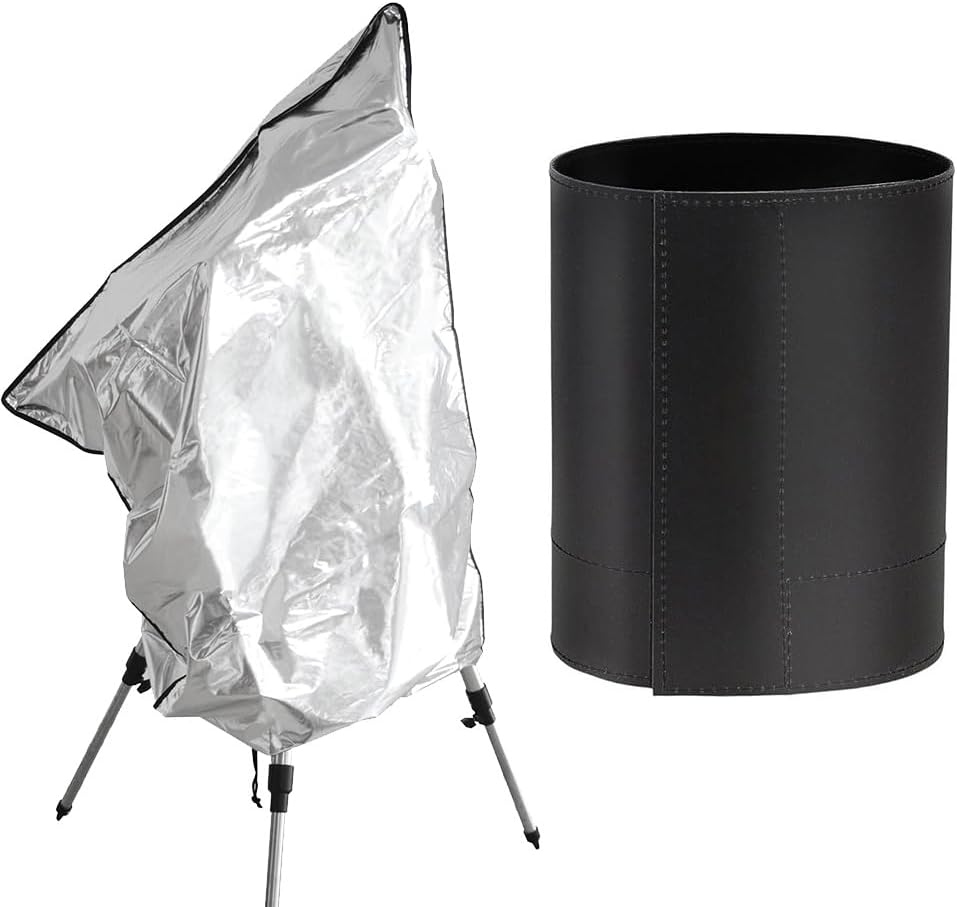 Astromania Flexible Dew Shield for Telescope Front Outer Diameter from 148-167mm Diameter - Bundle with - Telescope Cover 37.6"