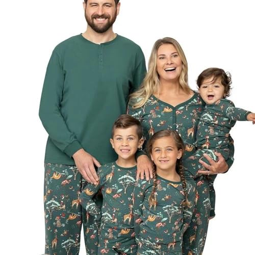 Ropa para Padres e Hijos para una Familia de Tres o Cuatro Miembros Nueva Ropa para Madre-niño y Madre-Hija Conjunto de Navidad y Año Nuevo Pijamas-Imagen Color-bebé 6