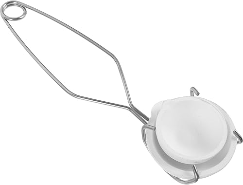 Miniatura 2 de EXCEART Juego de tazas de plato de crisol de cerámica de fusión pequeño con mango de pinzas, juego de crisol de cerámica de fusión de oro y plata