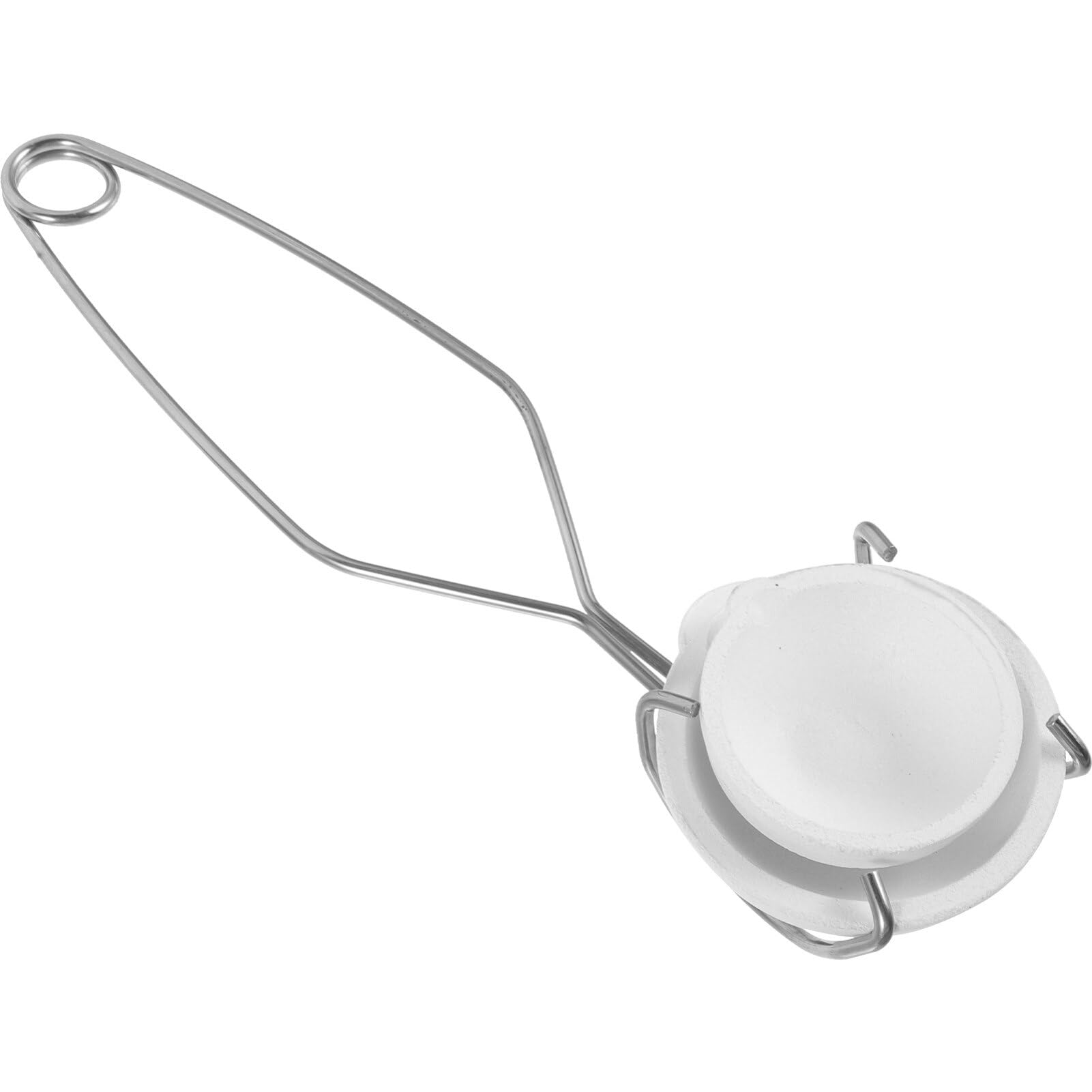 EXCEART Small Melting Ceramic Crucible Dish Cup Set with Whip Tongs Handle Melting Ceramic Crucible Set Gold Silver Copper Melting Kit