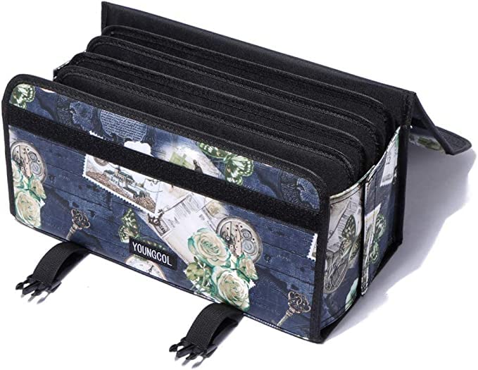 Image of 120 Slots Marker Case Marker Holder for for Primascolor Markers and Copic Sketch Markers Lipstick Organizer (Compass)