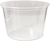 Fabrikal RD16 Recycleware Round Deli Container, 16 Oz, 4.6 Diameter X 3 H, Clear, Plastic, 500carton