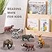 Gemini&Genius Warthog Toy, Safari Animal Figure, Warthog Figurine, Wildlife Action Figure, Great Play Toy, Collection, Cake Topper, Storytelling Prop and Room Decor for Kids