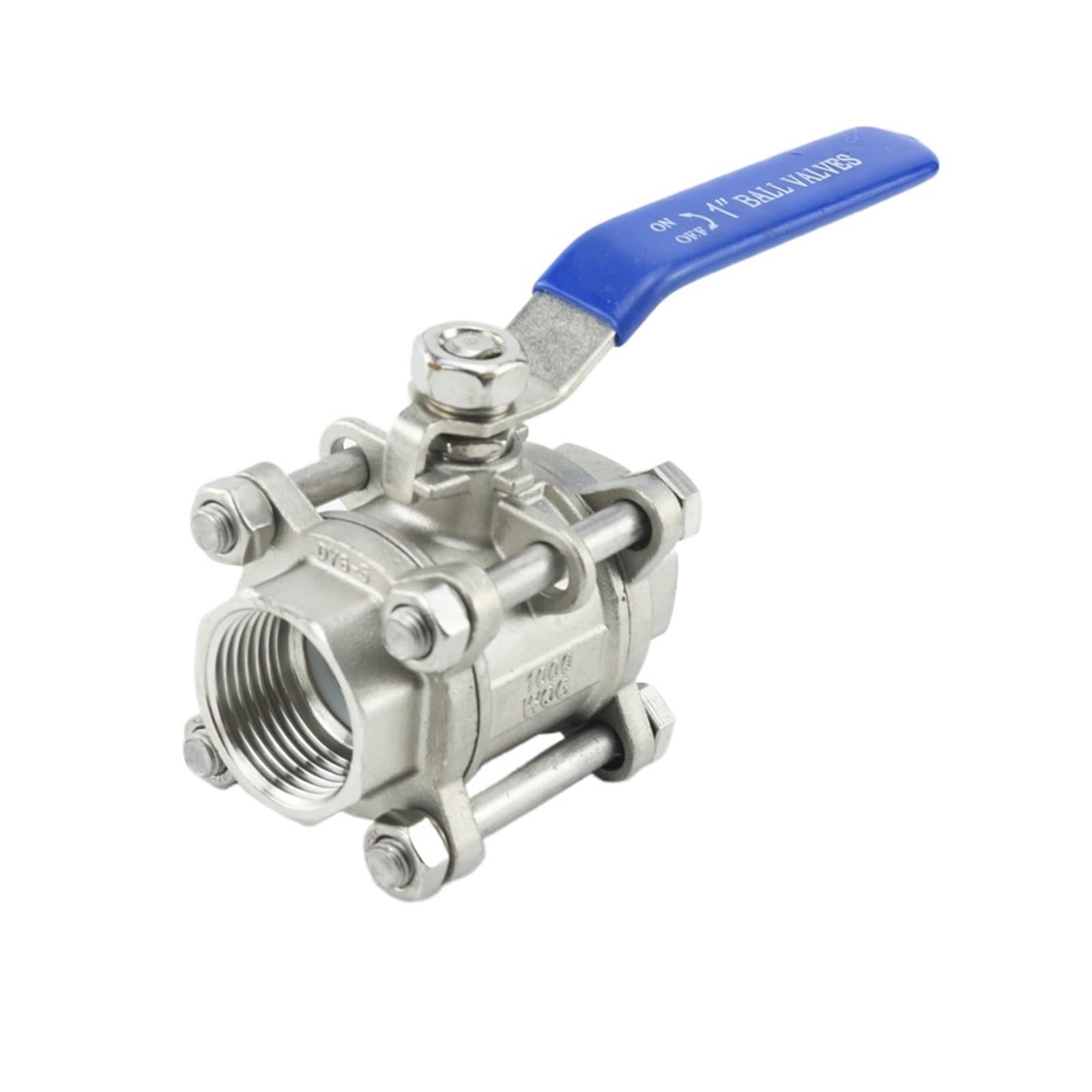 3 szt. 1/2" 3/4" 1" 304/316 stal nierdzewna trzyczęściowy zawór kulowy z pełnym otworem i gwintem żeńskim DN15 DN20 DN25(3/4",SS304)