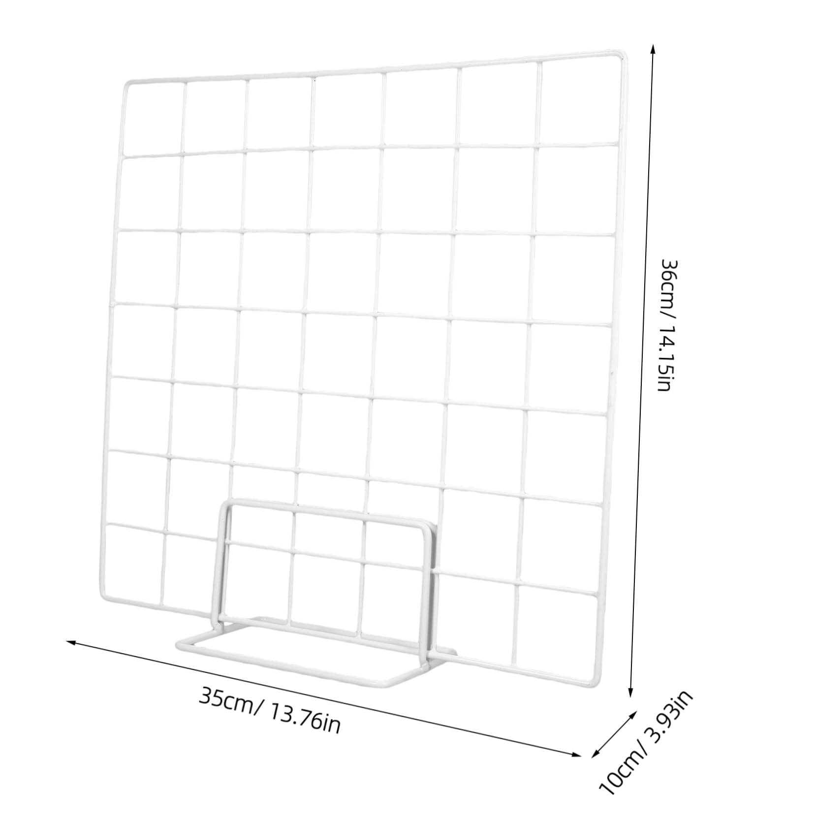 Ciieeo Multi Functional Desktop Grid Display Rack with Base Sturdy Panel for Craft Shows Vendor Booths and Ornament Display Organized Tabletop Photo Hanging Stand