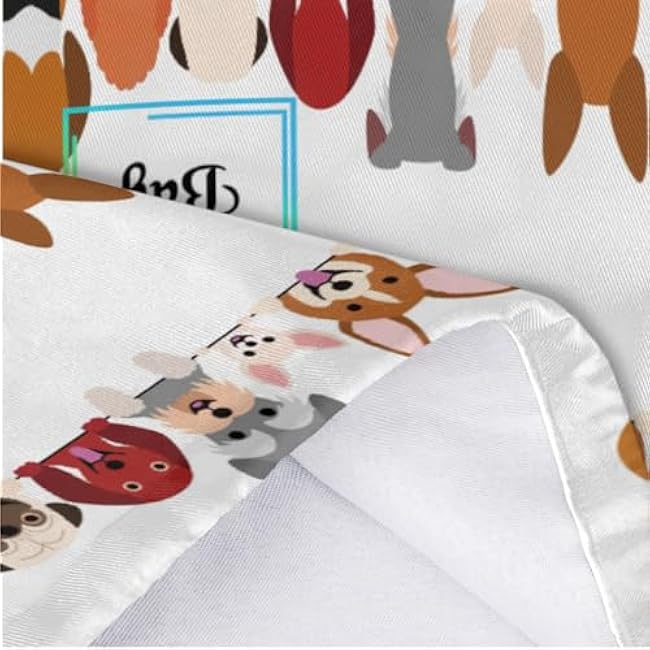 Cute Dog Puppy Plastic Bag Holder, Wall Mount Grocery Bag Holder Washable Plastic Bag Dispenser Garbage Bag Organizer Shopping Bags Carrier for Home Kitchen Decor, Gifts for Women Mom Family Friends