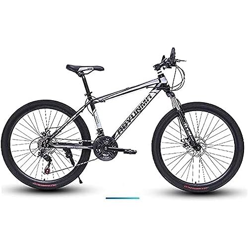 Bicicleta de montaña de 26 pulgadas con 21 velocidades y frenos de disco en color negro