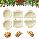 Moldeador de Mini Tartas de Manzana para Hornear, Presionador de Masa para Tartas de Bolsillo, Accesorios Esenciales para Otoño, Acción Rápida para Tarta de Navidad y Día de Acción de Gracias - 3 Pack