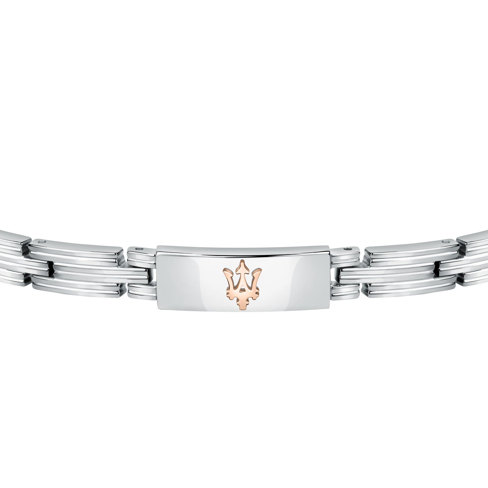Maserati Jewels Bracciale Uomo, in Acciaio, PVD Oro rosa - JM121ATK12