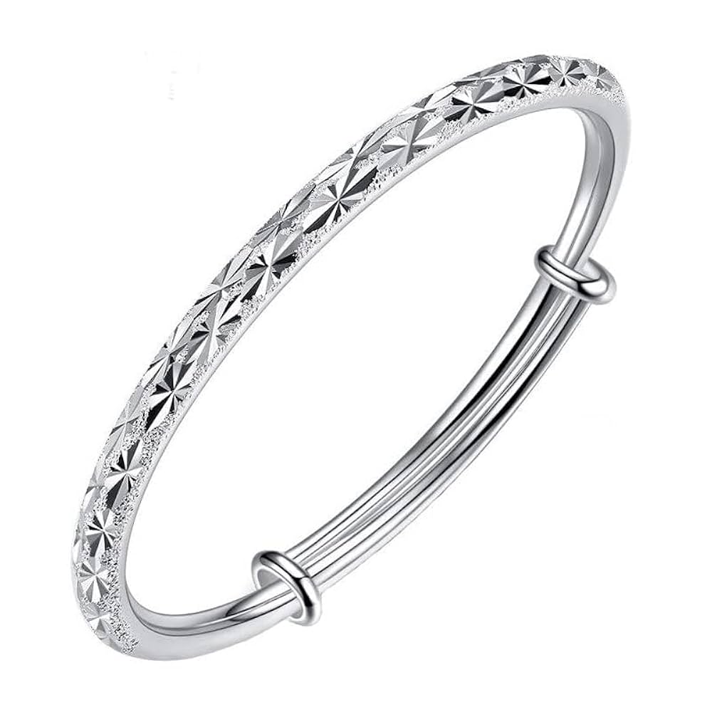 Amazon.com: Handmade 925 Sterling Bangle Bracelet Dainty
