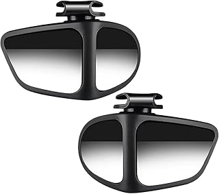 Wide Angle Car Auxiliary Mirror, Car Reversing 360 Degree Blind Mirror, Adhesive Mounting Multi-Sided Side Rear View Glass, Enhanced Driving Safety for All Vehicles