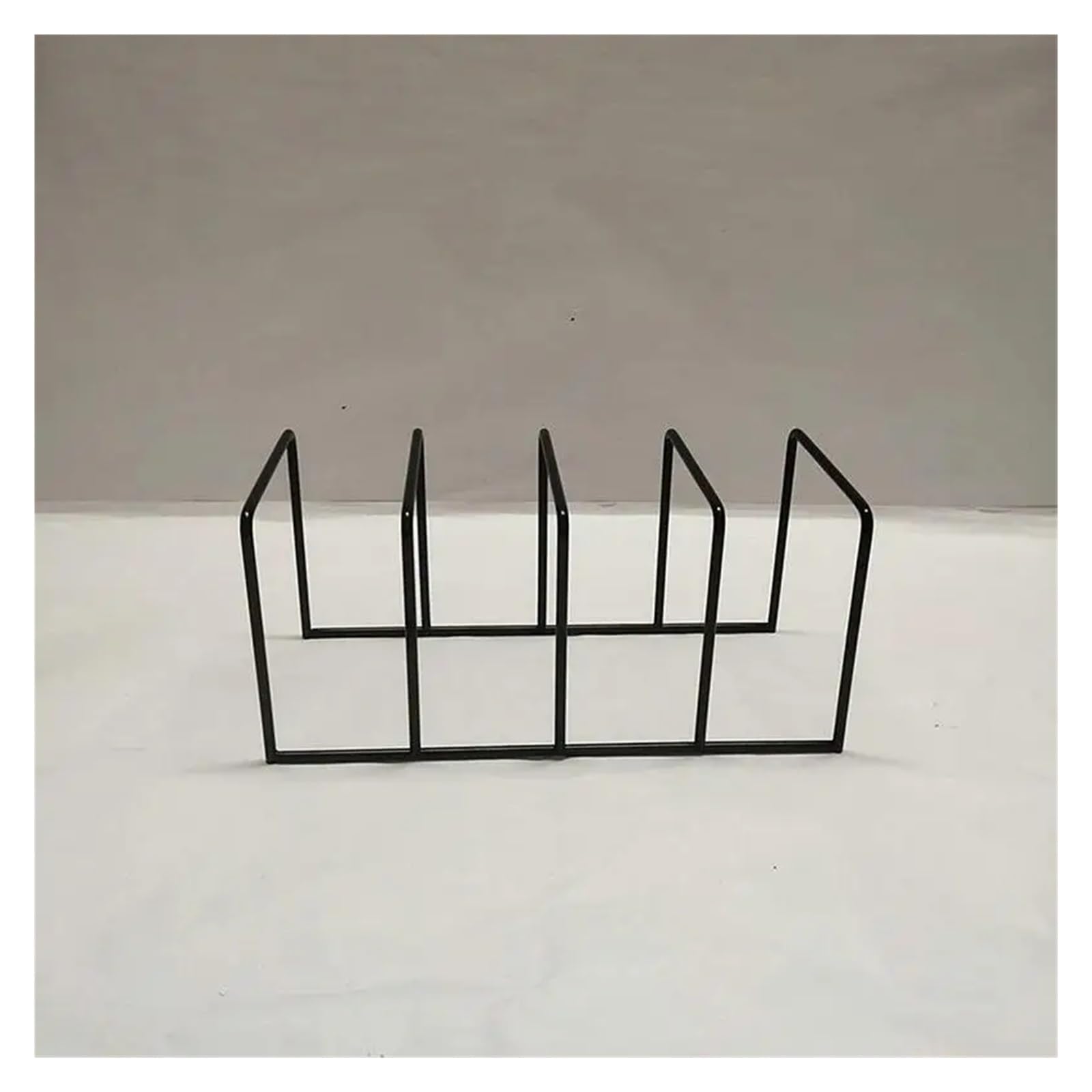 Porta Vinili Portadischi in Metallo Ferro Nero Portaoggetti da Tavolo Organizzatore di File Libri Scaffale Porta giornali Art for(L)