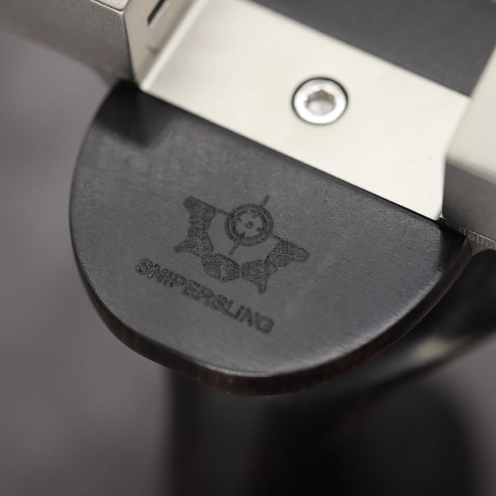 S-Precision C Titanium Hammer Grip Slingshot with Quick Clip Bands Aattching System and Adjustable Tips