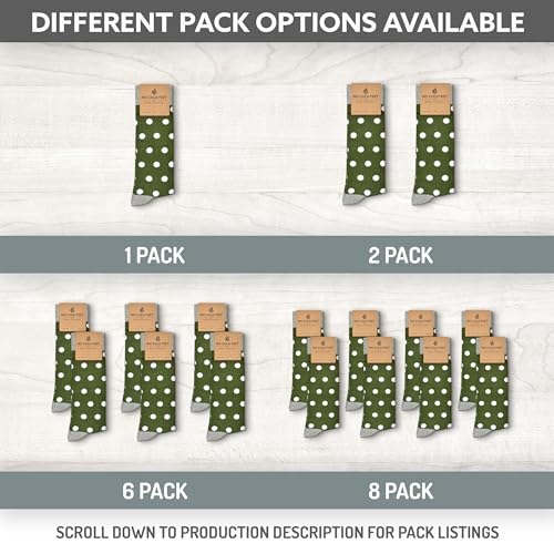 Fun Green Colorful Novelty Socks for Men for Dress Casual Formal Groomsmen Wedding, 4 Pack2