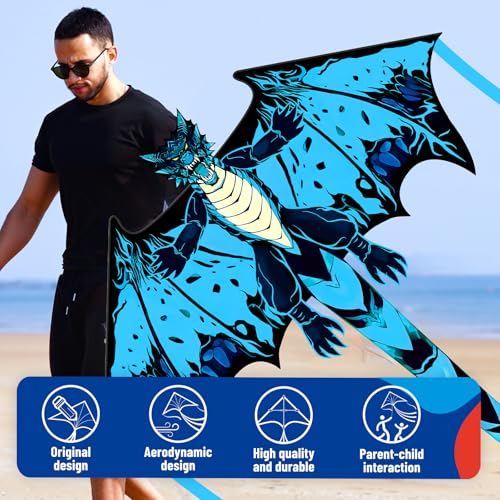 image for SGftre Complete Kite with Handle, Line & Accessories,Easy to Fly for K