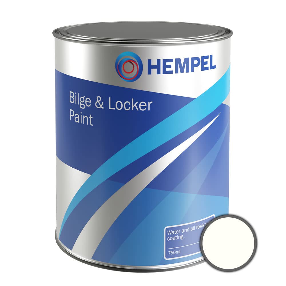 Hempel Bilge & Locker - White - 750ml - Boat Paint for Bilge & Locker
