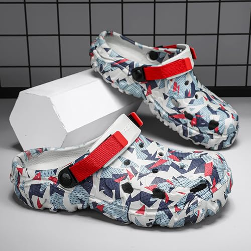 Image of CERYTHRINA Mens Womens Garden Clogs Summer Sandals Lightweight Non Slip Walking Sport Shoes Unisex Adults Clog for Pool Beach Yard Kitchen Shower