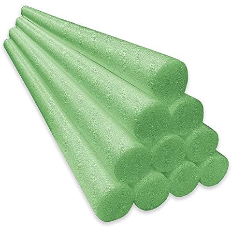 Oodles of Noodles Solid Deluxe Foam Pool Swim Noodles 10 Pack 55 Inch Length Cover