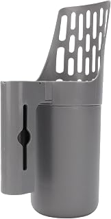 SUNGOOYUE Cat Litter Scoop with Holder Plastic Litter Scooper with Bag Dispenser 2 in 1 Large Capacity Waste Can Ergonomic Handle for Box Cleaning Multiple Cats