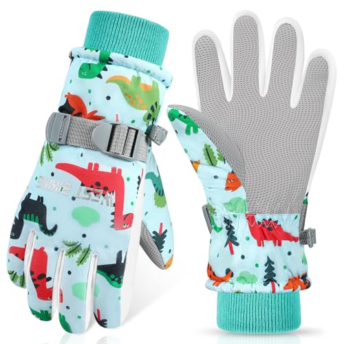 CYCLESPEED Handschuhe Kinder Winddicht Winterhandschuhe Warm Skihandschuhe Wasserdicht Kinder Handschuhe für 4-12 Jahre Mädchen Jungen Fahrradhandschuhe Kinder Outdoor Snowboarding., 5.99 €