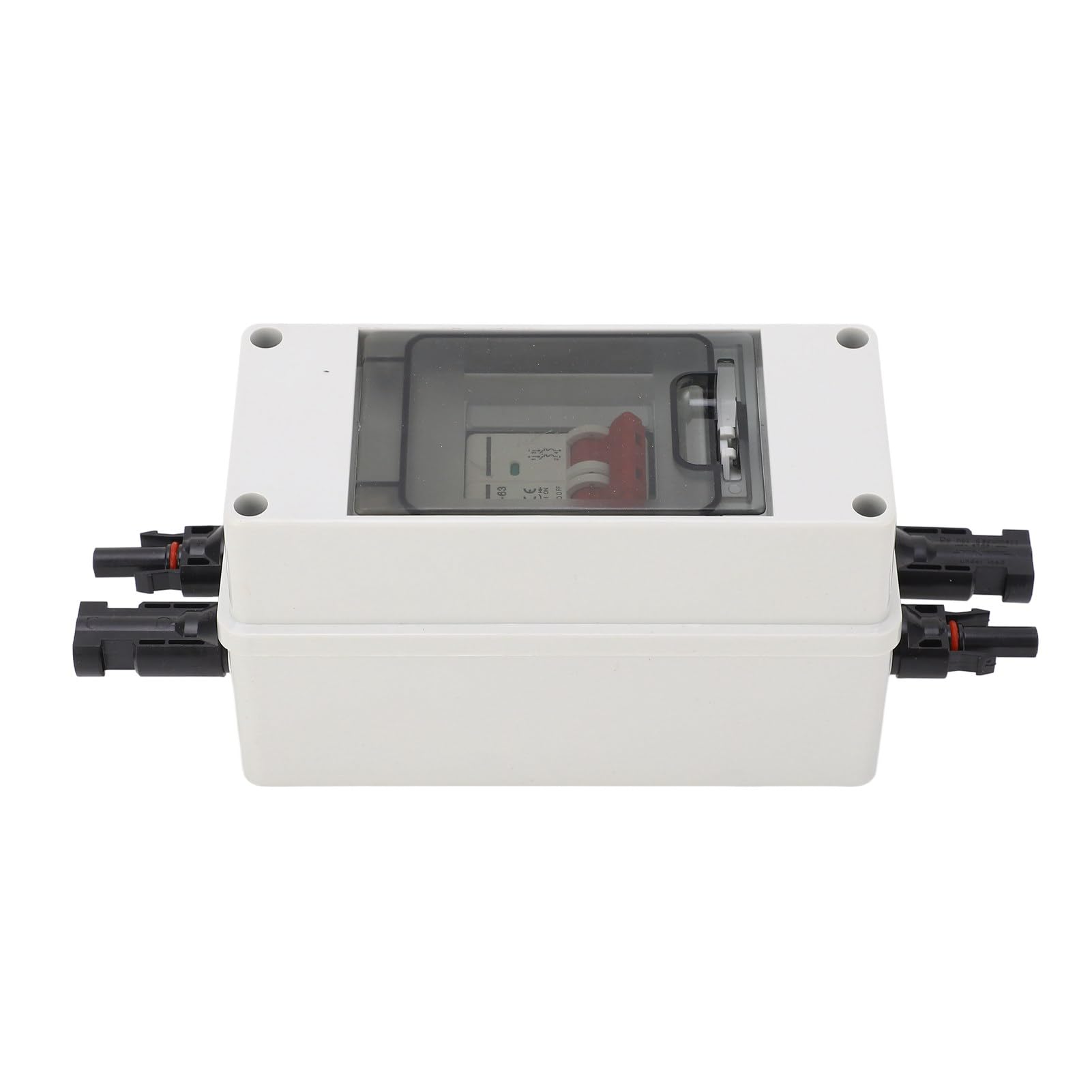 Sezionatore Solare CC con Scatola Combinatrice Impermeabile IP65 per Applicazioni di Energia Fotovoltaica, Protezione del Circuito, Policarbonato, 1 unità (40A)