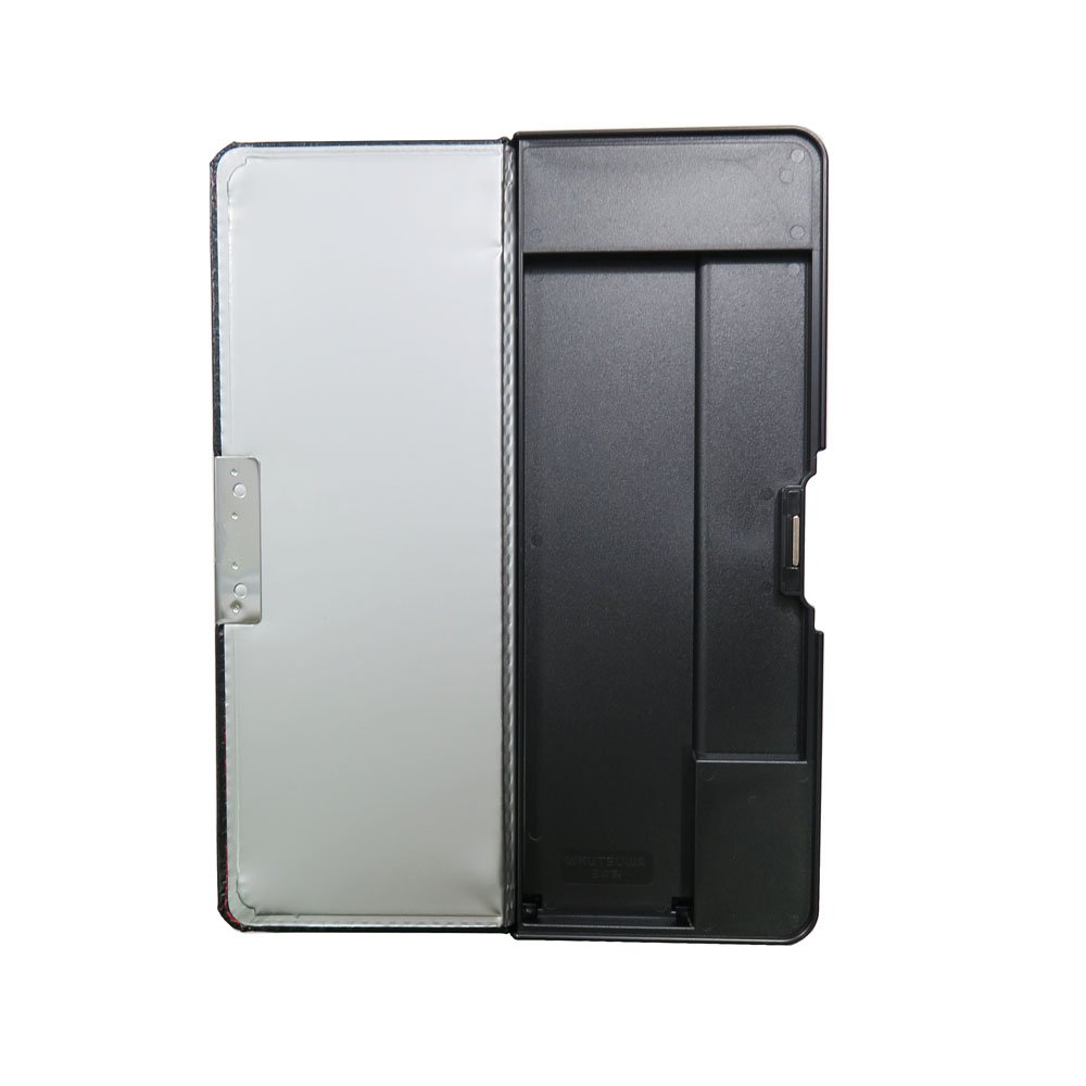 Amazon | クツワ 筆箱 クラリーノ 2ドア 削り付 ブラック CV001BK