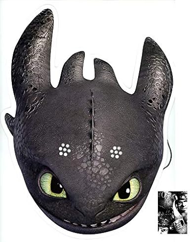 Mask Pack Toothless How To Train Your Dragon 2 Party Card Party Mask Single Includes 6x4 Inch 15cm X 10cm Star Photo Amazon Co Uk