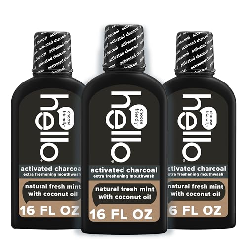 Hello Activated Charcoal Mouthwash